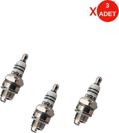 L7T İki Zamanlı Motor Bujisi 3 Adet Set – Universal Uyumlu