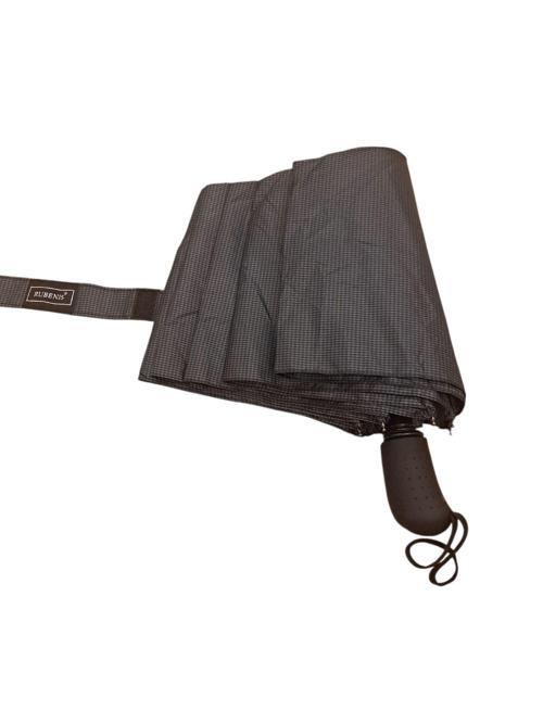 8 Tel Lüx Yarı Otomatik Ekose Desen Siyah Erkek  Şemsiye