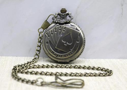 MDB Oyun Kartı Tasarımlı Köstekli Saat