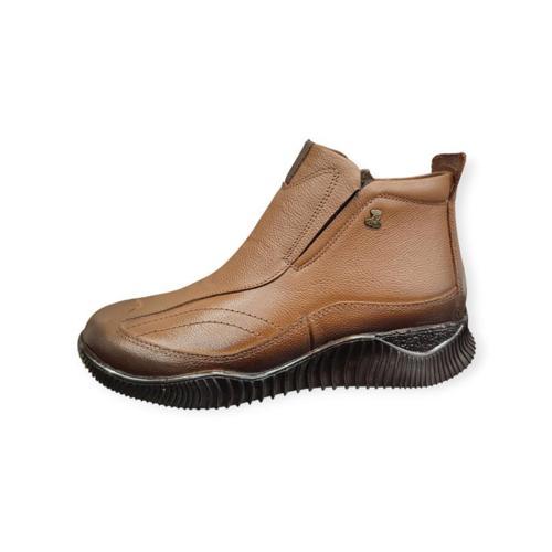 1953874K DÜZ TABAN ORTOPEDİK DERİ GÜNLÜK KADIN BOT