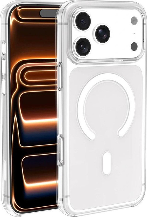 Apple İphone 17 Pro Kılıf İc Çipli Zore Wireless Şarj Özellikli Şeffaf Orjin Kapak