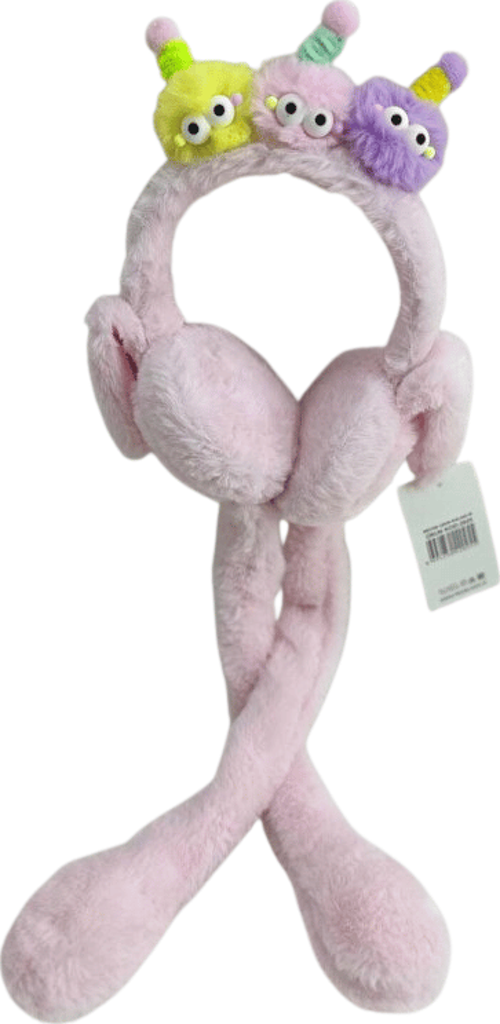 Çocuk Peluş Figürlü Oynar Kulaklı Hareketli Sesli Kışlık Kulaklık RCS.TRL.PMB.2025