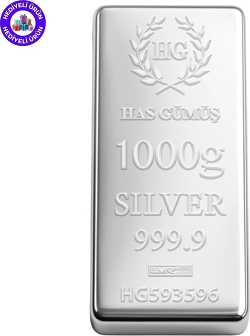 E-Gümüş 1000GR. Külçe Gümüş