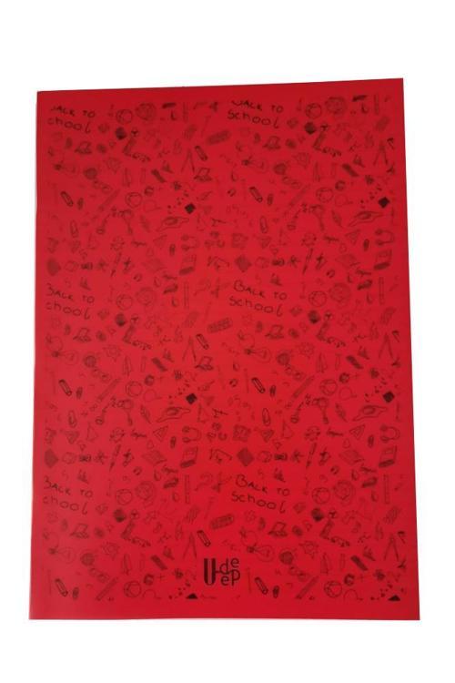 80 Yaprak Çizgili Defter Plastik Kapak A-4 1 Adet PP Kapak Büyük Boy Çizgili Defter 80 Sayfa A4 Desenli Kapak