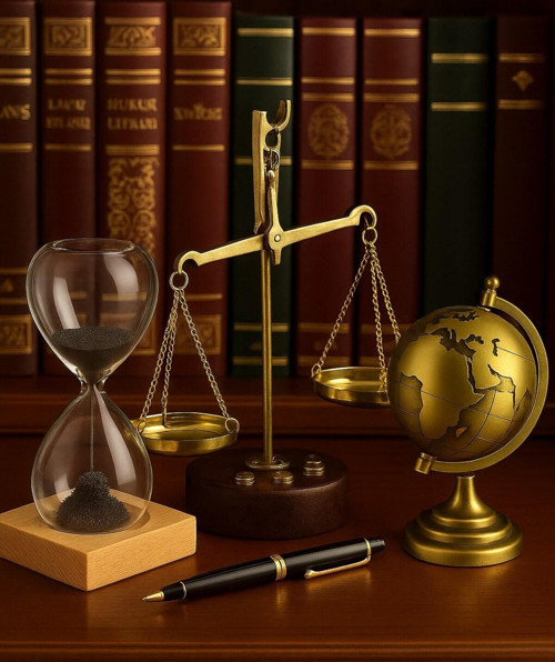 Ofisinize Masaüstü Dekoratif 3’lü Ofis Masa Seti Metal Dünya Küresi Manyetik Kum Saati Pirinç Terazi