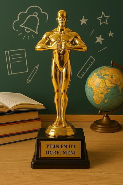 Sevgiliye Eşe Hediye Öğretmenler Gününe Anlam Katan Yılın En İyi Öğretmeni Oscarı Ödülü Biblosu