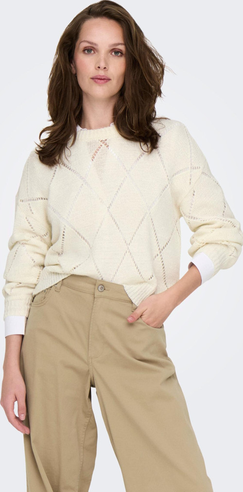Kadın Yuvarlak Yaka Oversize Örme Kazak - 15339575