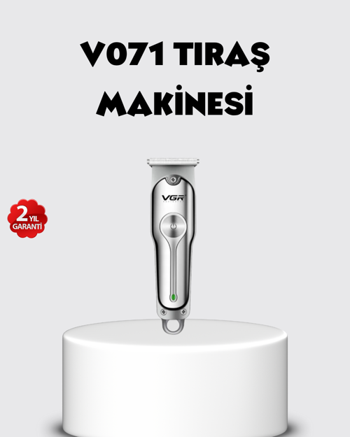 Şarjlı Gümüş Tıraş Makinesi–3 Farklı Başlık, 120 Dk. Çalışma Süreli, Cilt Dostu Erkek Bakım Cihazı