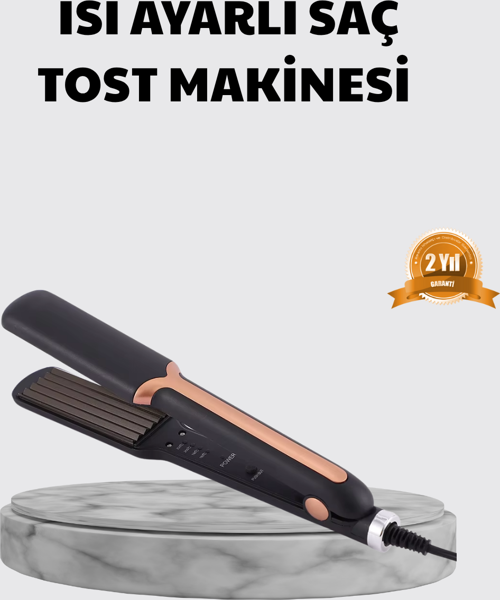 Tost Model Saç Şekillendirici Hızlı Isınan Isı Ayarlı