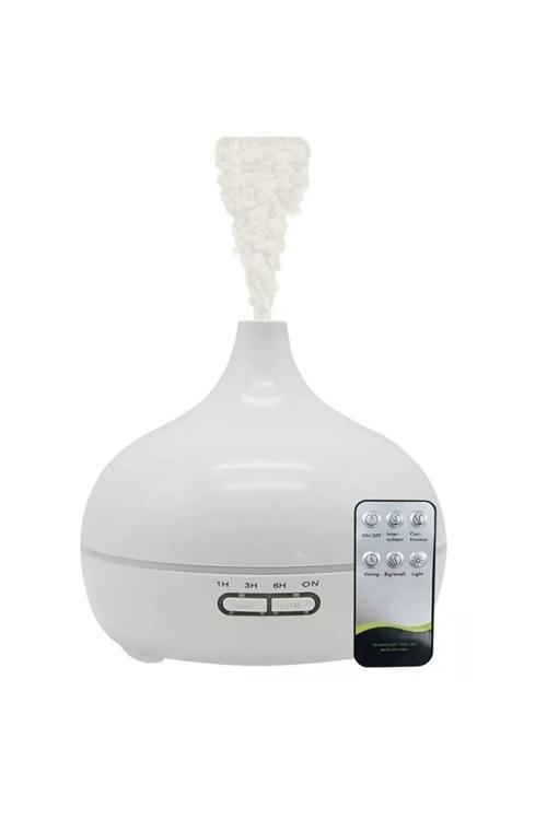 Aroma Difüzörü Gece Işığı 7 Led Hava Nemlendirici Kumandalı Buhar Makinesi 500 ml