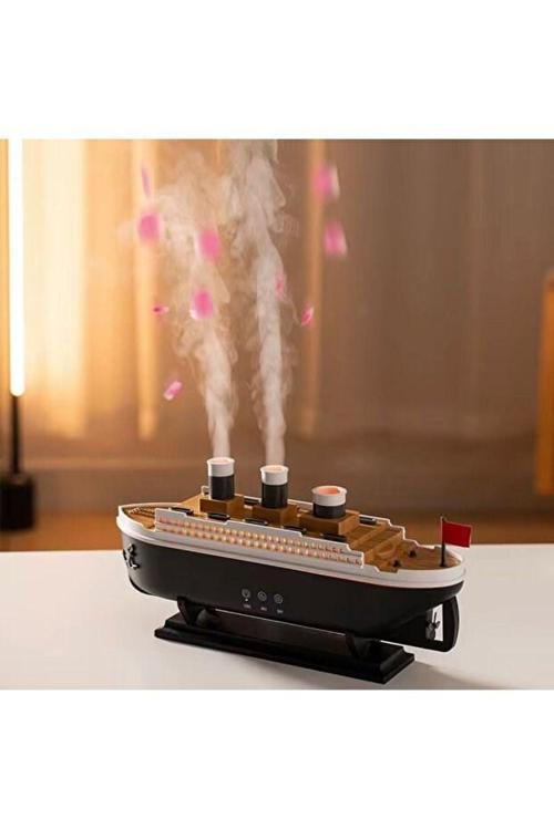 Titanic Gemi Hava Nemlendirici Fonksiyonlu Buhar Makinesi Kumandalı