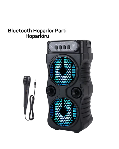 LED Parti Işıklı Bluetooth Hoparlör