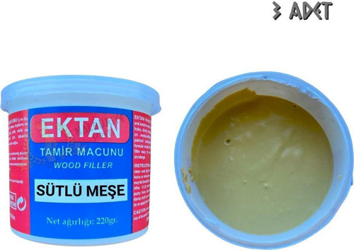 Masif ve Ahşap Tamir Macunu SÜTLÜ MEŞE 220 gr. - 3 Adet