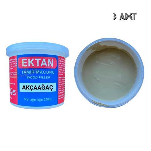 Masif ve Ahşap Tamir Macunu AKÇAAĞAÇ 220 gr. - 3 Adet