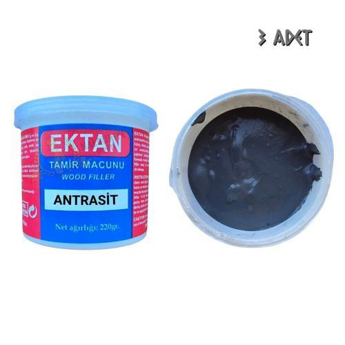 Masif ve Ahşap Tamir Macunu ANTRASİT 220 gr. - 3 Adet