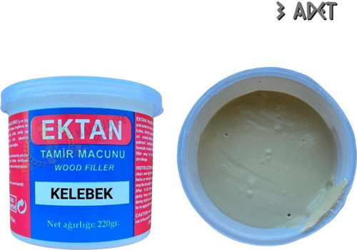 Masif ve Ahşap Tamir Macunu KELEBEK 220 gr. - 3 Adet