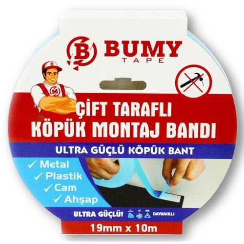 Çift Taraflı Köpük Montaj Bandı 19mm x 10mt Beyaz