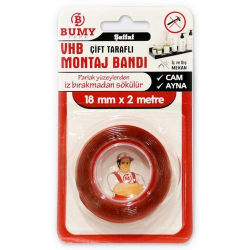 VHB Montaj Bandı 18mm x 2mt Şeffaf