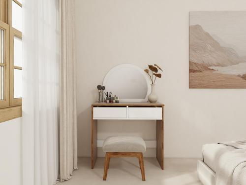 Huzur Makyaj Masası Amalfi Beyaz