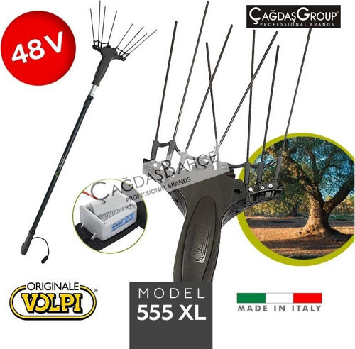 555XL Zeytin Hasat Makinesi 24V İtalyan 2 Devirli