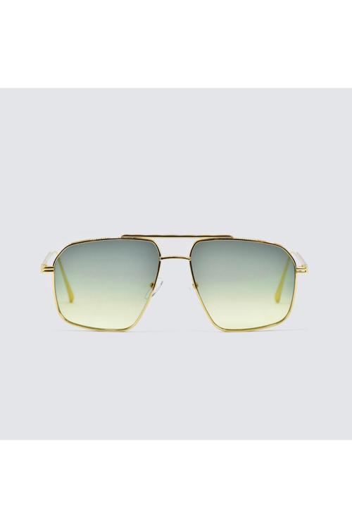 Franco Vıtal Unısex Güneş Gözlüğü Fv Bugı Gld Sarı-Yeşil Degrade 59-16 140