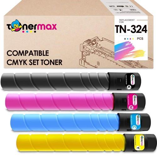 İneo+ 308 Muadil Toner Seti/ TN-324 Siyah - Mavi - Sarı - Kırmızı