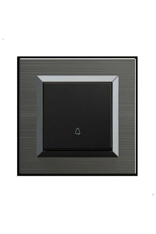 10 Adet Ovivo Quantum Manyetik Gri Zil Anahtarı Light + Çerçeve Dahildir