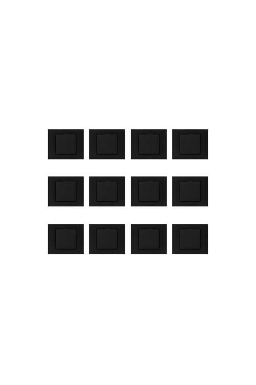 Seldur Grano Siyah Anahtar 12 Adet Çerçeve