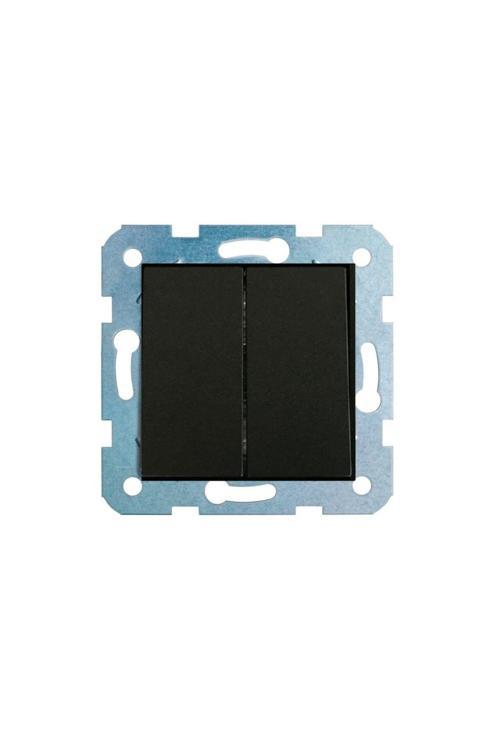 Grano Siyah Komütatör Ikili Anahtar Çerçevesiz*