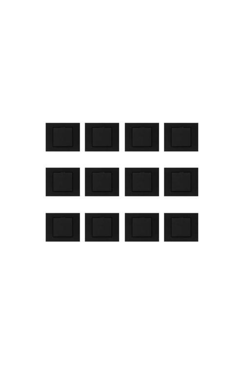 Seldur Grano Siyah Anahtar 12 Adet Çerçeve