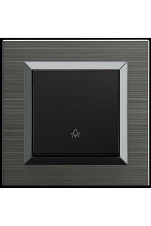 Quantum Manyetik Gri Zil Anahtarı Light + Çerçeve Dahildir - 1 Adet