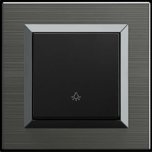 Quantum Manyetik Gri Zil Anahtarı Light + Çerçeve Dahil