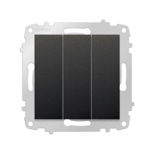 Grano Siyah Üçlü Anahtar Çerçevesizdir