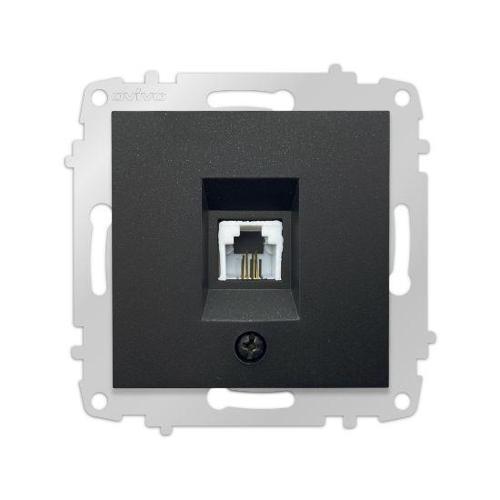 3 Adet Ovivo Grano Siyah Numeris Telefon Prizi Çerçevesiz