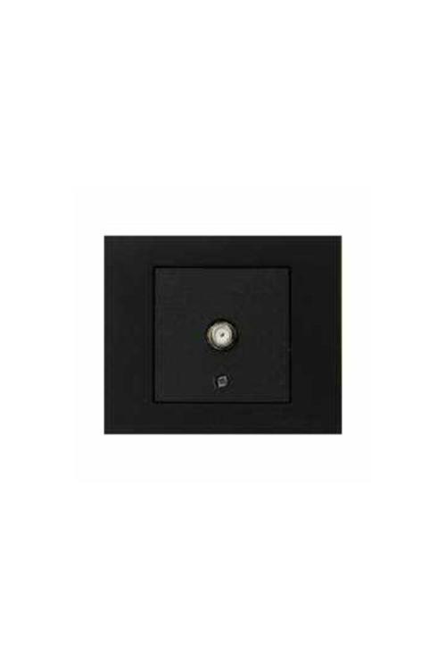 Grano Siyah Tv Uydu Prizi F Konnektörlü Modül+kapak (çerçevesiz)