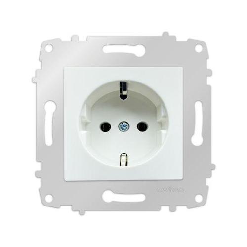 6 Adet Ovivo Grano Beyaz Topraklı Priz Çerçevesizdir