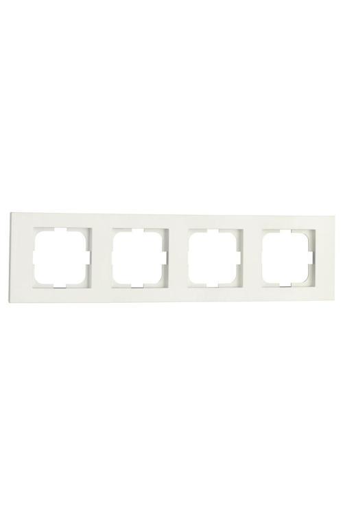 9 Adet Ovivo Grano Beyaz Dörtlü Çerçeve*