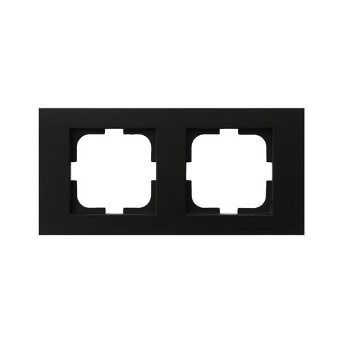 12 Adet Ovivo Grano Siyah İkili Çerçeve 12'li Paket