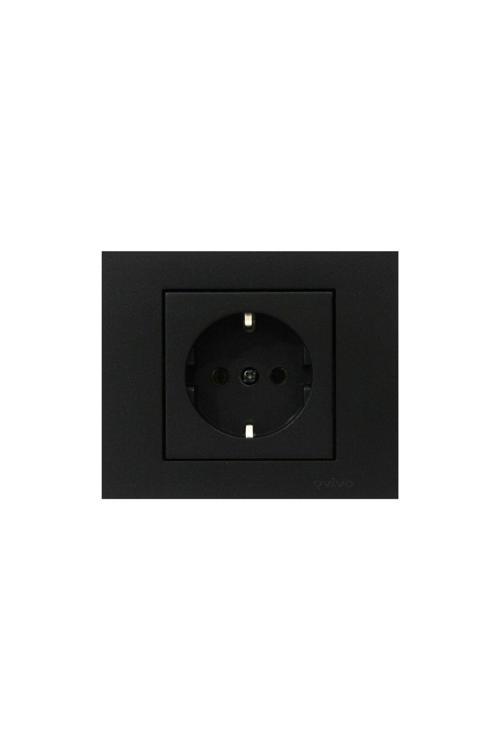 11 Adet Ovivo Grano Siyah Topraklı Priz Çerçeve Dahildir 11'li