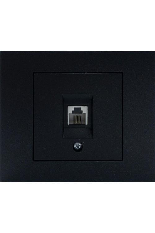 2 Adet Ovivo Grano Siyah Numeris Telefon Prizi Çerçeve Dahil 2'li