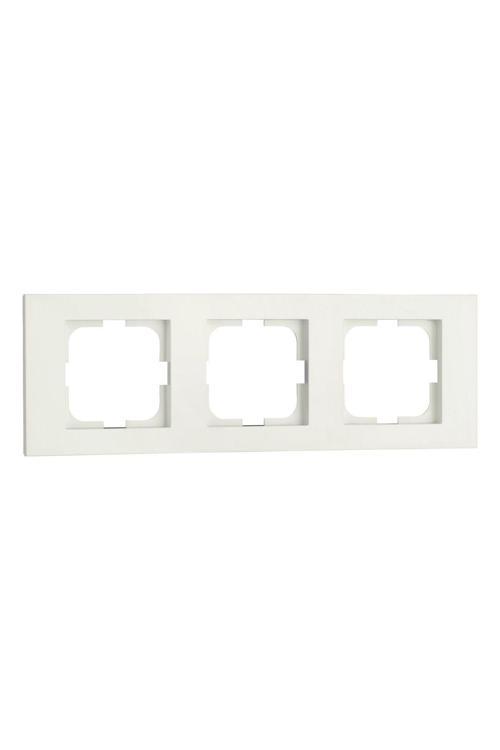 15 Adet Ovivo Grano Beyaz Üçlü Çerçeve*