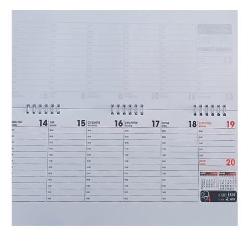 Masa Takvimi Büyük Boy Spiralli 16x34cm 2026