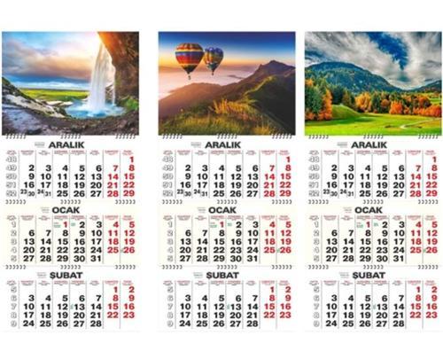 Gemici Takvimi Manzara Karışık 2026 - 1 adet