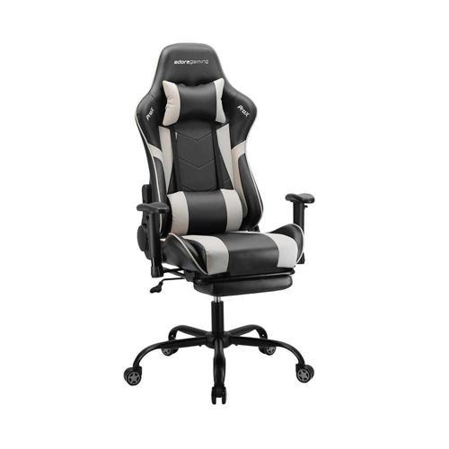 Adore Gaming ProX Ergo Oyuncu Koltuğu - Gri/Siyah S.Deri 71x126-136x77,5 cm
