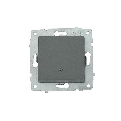 2 Adet Ovivo Grano Füme Zil Anahtarı Light Çerçevesizdir