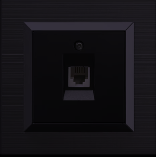 Quantum Siyah Nümeris (telefon) Prizi (ovivo) Çerçeve Dahildir