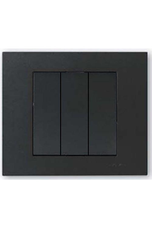 4 Adet Ovivo Grano Siyah Üçlü Anahtar Çerçeve Dahil 4'lü