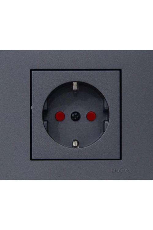 Grano Füme Çocuk Korumalı Priz