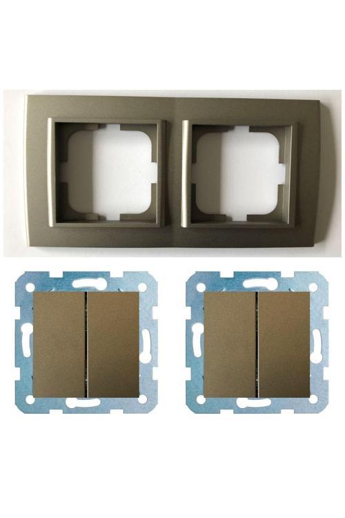 Mina Antrasit Ikili Set - Komütatör - Komütatör