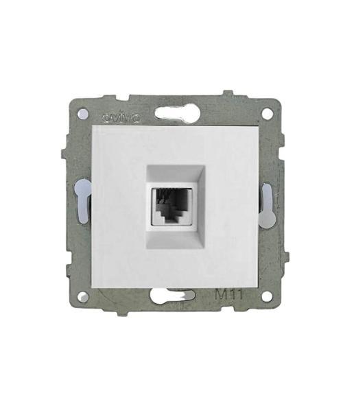 15 Adet Ovivo Grano Beyaz Numeris Telefon Prizi Çerçevesizdir